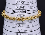 Vintage Tiffany & Co 18K Yellow Gold Rope Chain Bracelet 13.4 Grams