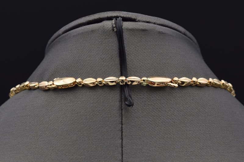 Vintage 18K Yellow Gold Emerald & 6.42 TCW Diamond Bib Necklace