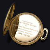 Antique Hamilton 917 Bascine 14K Gold 17 Jewels Pocket Watch + Box 44.5 mm