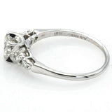 Estate 18K White Gold Diamond Band Ring