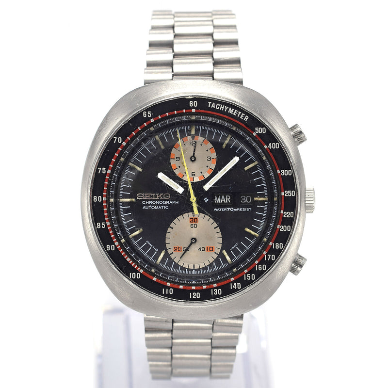 Vintage Seiko 6138-0011 UFO Chronograph Men's Automatic Day Date Watch 44 mm