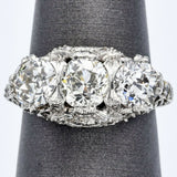 Antique Platinum 2.83 TCW Diamond Band Ring