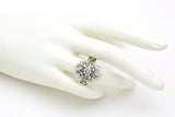 Vintage Platinum & 14K Gold 2.57 TCW Diamond Enhancer Guard Ring Set