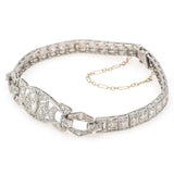 Antique Platinum 1.81 TCW Diamond Art Deco Tennis Bracelet
