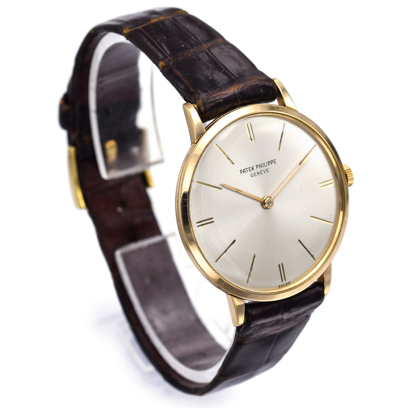 Patek Philippe Calatrava 18K Gold Cal. 23-300 Manual Wind Men's Watch Ref 3468