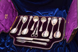 1878 Henry John Lias & James Wakely Sterling Silver London Fruit 11 Piece Set