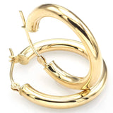 Estate 14K Yellow Gold 3 mm Hoop Earrings