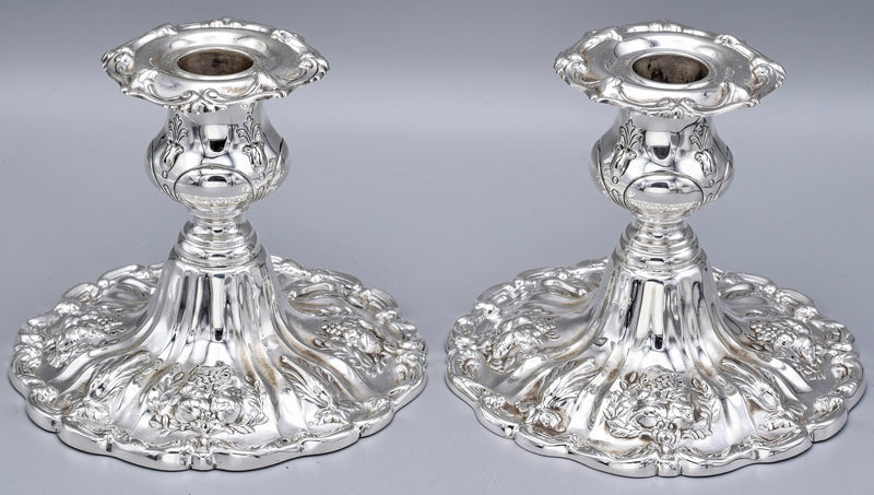 Reed & Barton Francis I Sterling Silver X569 Candlestick Holder Set of 2