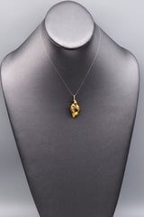 Vintage Heavy 24K Natural Yellow Gold Nugget Pendant 12.7 Grams