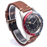 Vintage Ollech & Wajs Early Bird 20 ATM 17Jewels Hand Wind Men's Dive Watch 37 mm