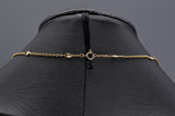 Vintage 14K Yellow Gold 0.84 TCW Diamond Station Necklace