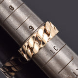 Estate 14K Yellow Gold Cuban Chain Band Ring 13.2 Grams 8.5 mm Size 9.25