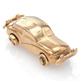 Vintage 14K Yellow Gold Car Charm Pendant