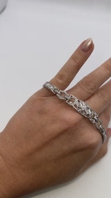 Antique Platinum 1.81 TCW Diamond Art Deco Tennis Bracelet