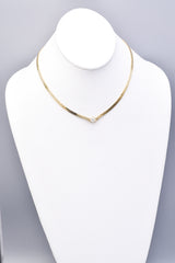 Vintage 14K Yellow Gold 1 Carat Diamond Chain Necklace