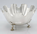 Tiffany & Co Sterling Silver Footed Montieth Bowl No Monogram Crown Top