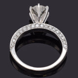 GIA Certified Platinum 2.42 TCW Round Brilliant Diamond Band Ring 5.4 Grams