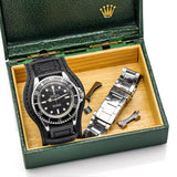 Vintage 1967 Rolex Submariner 5513 Watch Meters First Dial