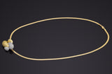 Vintage 18K Yellow Gold 1.48 TCW Diamond Pendant & 14K Chain Necklace E/F VVS
