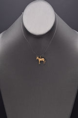 Vintage 14K Yellow Gold Donkey Charm Pendant 1.6 Grams