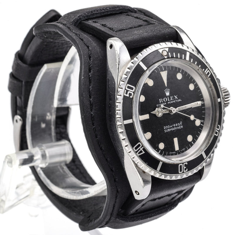 Vintage 1967 Rolex Submariner 5513 Watch Meters First Dial