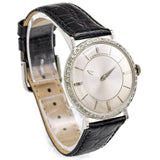 Vintage 18K Gold Longines Mystery Dial Men's Watch 0.66TCW Diamond Bezel Cal 23Z