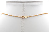 Uno a Erre Vintage 14K Yellow Gold Red Coral & Diamond Shell Pendant Necklace