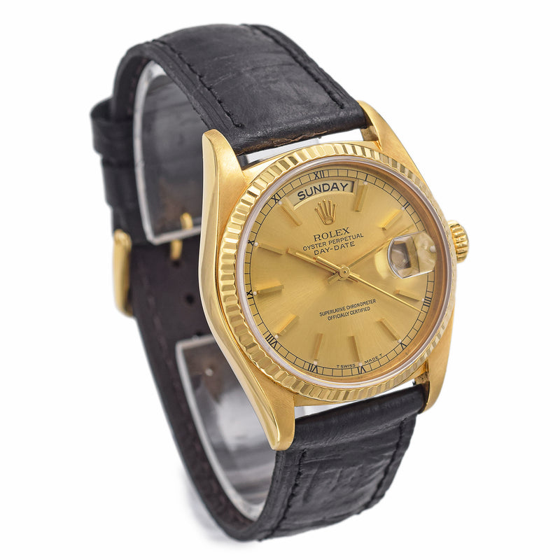 Vintage 1984 Rolex 18K Gold Day-Date President Men's Watch Ref. 18038