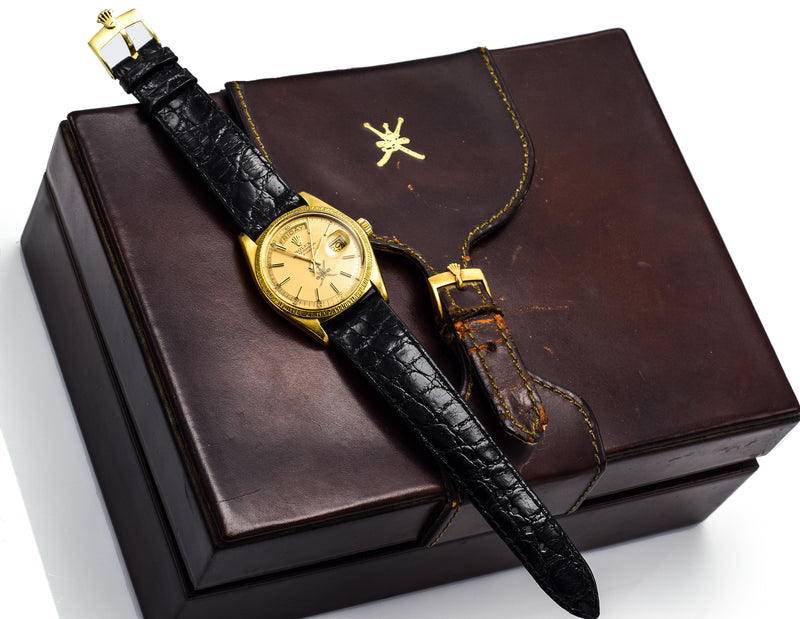 Vintage 1973 Rolex President Day Date Omani Khanjar Watch Ref 1807 Box & Papers