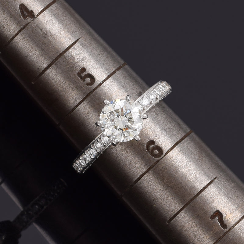 GIA Certified Platinum 2.42 TCW Round Brilliant Diamond Band Ring 5.4 Grams