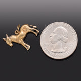 Vintage 14K Yellow Gold Donkey Charm Pendant 1.6 Grams