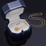 Chaumet 18K Yellow Gold Diamond Pendant Necklace E VS-1 + Box