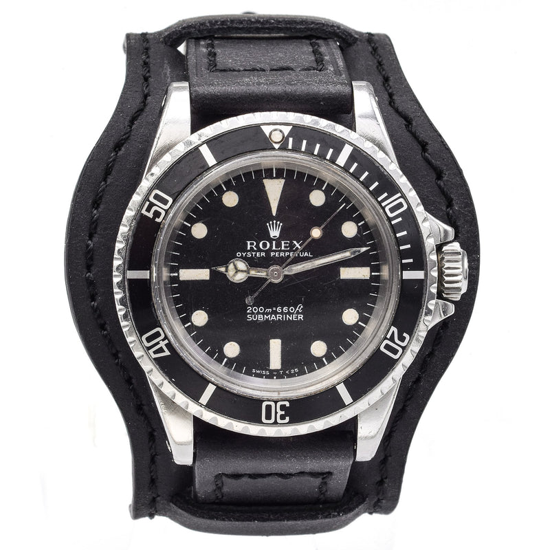 Vintage 1967 Rolex Submariner 5513 Watch Meters First Dial