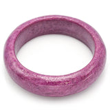 Vintage 734.5 Carat Natural Red Ruby Wide Bangle Bracelet 147.1 Grams