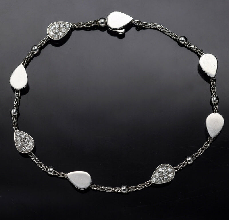 Piaget Lucea 18K White Gold Diamond Bracelet + Box