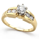 Vintage 14K Yellow Gold 0.74 TCW Diamond Band Ring
