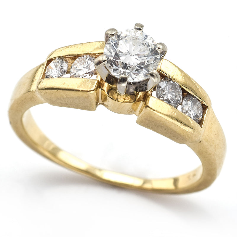 Vintage 14K Yellow Gold 0.74 TCW Diamond Band Ring