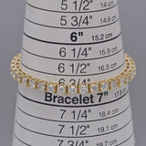 Vintage 14K Yellow Gold 10.08 TCW Diamond Tennis Bracelet