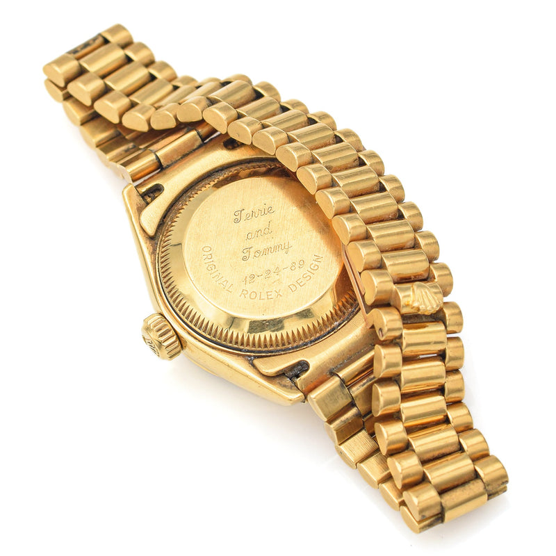 1989 rolex women's datejust watch