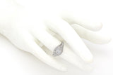 Antique Art Deco Platinum 0.67 TCW Diamond Band Ring Size 5 + Box