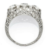 Antique Platinum 2.83 TCW Diamond Band Ring