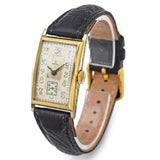 Vintage 1930s Omega Tank 18K Yellow Gold Hand Wind Men's Watch