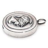 Vintage Henryk Winograd HW 999 Fine Silver Repoussé Roman Soldier Pendant 31.5mm