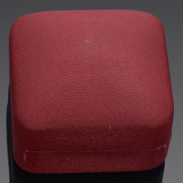 Vintage J.E. Caldwell & Co. Philadelphia Red Ring Box with Velvet Lining