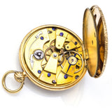Antique Early 19th Century English 18K Yellow Gold Key Wind Pocket Watch