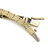 Antique Victorian 14K Yellow Gold Sapphire Tennis Bracelet