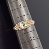 Antique 14K Yellow Gold 0.93 Ct Diamond Art Deco Band Ring 5.8 Grams Size 10