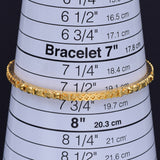 Estate 22K Yellow Gold Etched Bangle Bracelet 3.25 mm 12.2 Grams