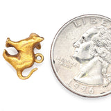 Vintage 14K Yellow Gold Kitten Cat Charm Pendant