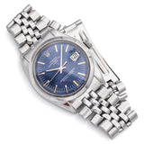 Rolex Oyster Perpetual Blue Dial Steel Automatic Men's Date Watch Ref. 1500